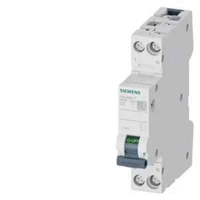 Siemens 5SL6006-7 – Miniature circuit breaker 230 V, 6 kA, 1+N-pole/1 MW, C6 Siemens 5SL6006-7 – Miniature circuit breaker 230 V, 6 kA, 1+N-pole/1 MW, C6