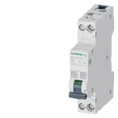 Siemens 5SL6006-7MC – Miniature Circuit Breaker Measuring, Communication AC 230V 6kA, 1+N pole, C Siemens 5SL6006-7MC – Miniature Circuit Breaker Measuring, Communication AC 230V 6kA, 1+N pole, C