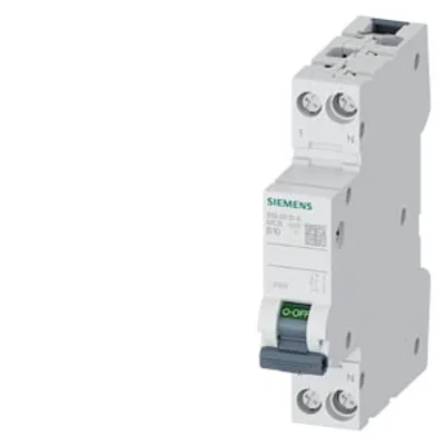 Siemens 5SL6010-6 – Miniature circuit breaker 230 V, 6 kA, 1+N-pole/1 MW, B10 Siemens 5SL6010-6 – Miniature circuit breaker 230 V, 6 kA, 1+N-pole/1 MW, B10