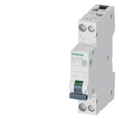 Siemens 5SL6010-7KL – Miniature circuit breaker 230 V, 6 kA, 1+N-pole/1 MW, N left, C10 Siemens 5SL6010-7KL – Miniature circuit breaker 230 V, 6 kA, 1+N-pole/1 MW, N left, C10