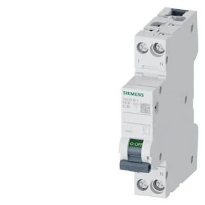 Siemens 5SL6016-7 – Miniature circuit breaker 230 V, 6 kA, 1+N-pole/1 MW, C16 Siemens 5SL6016-7 – Miniature circuit breaker 230 V, 6 kA, 1+N-pole/1 MW, C16