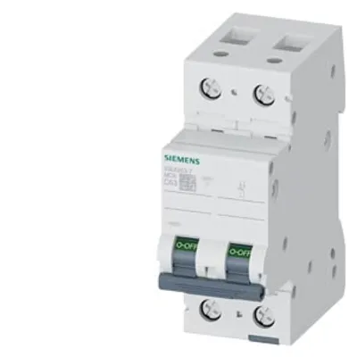Siemens 5SL6263-7 – Miniature circuit breaker 400 V 6kA, 2-pole, C, 63 A