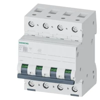 Siemens 5SL6408-7 – Miniature circuit breaker 400 V 6kA, 4-pole, C, 8A Siemens 5SL6408-7 – Miniature circuit breaker 400 V 6kA, 4-pole, C, 8A