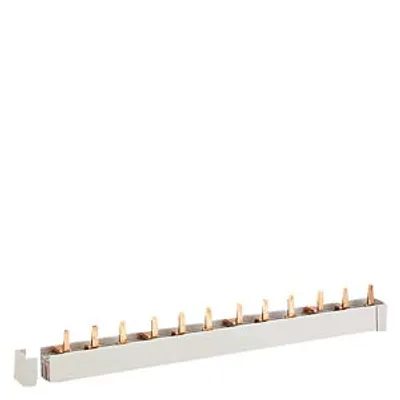 Siemens 5ST2204 – Busbar, 3-phase for N miniature circuit breaker 5SQ for 12 MW, 210 mm long, 16 mm2 CU