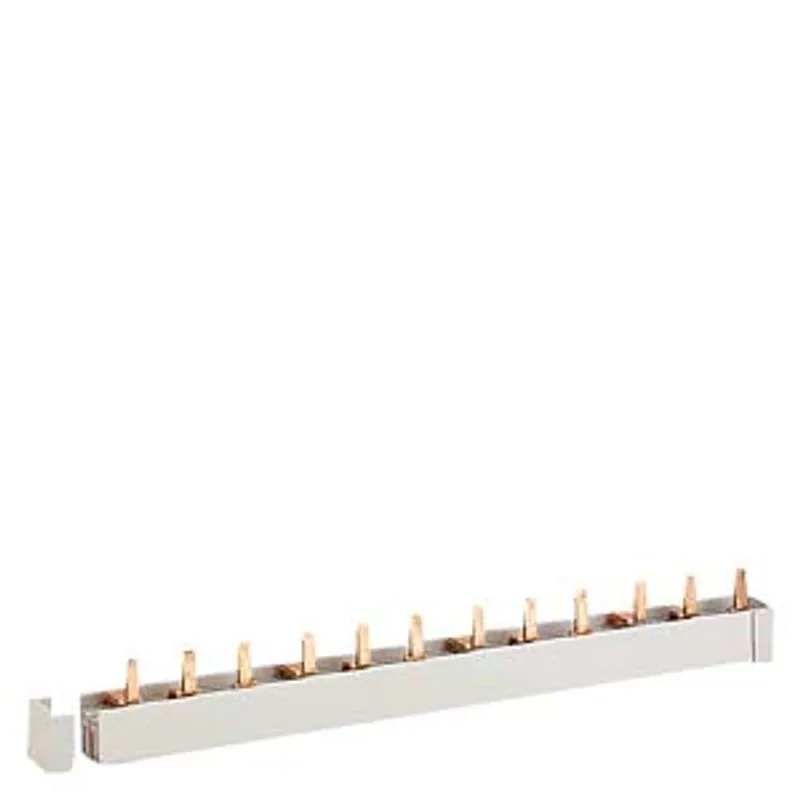 Siemens 5ST2204 – Busbar, 3-phase for N miniature circuit breaker 5SQ for 12 MW, 210 mm long, 16 mm2 CU — photo 1 of 2