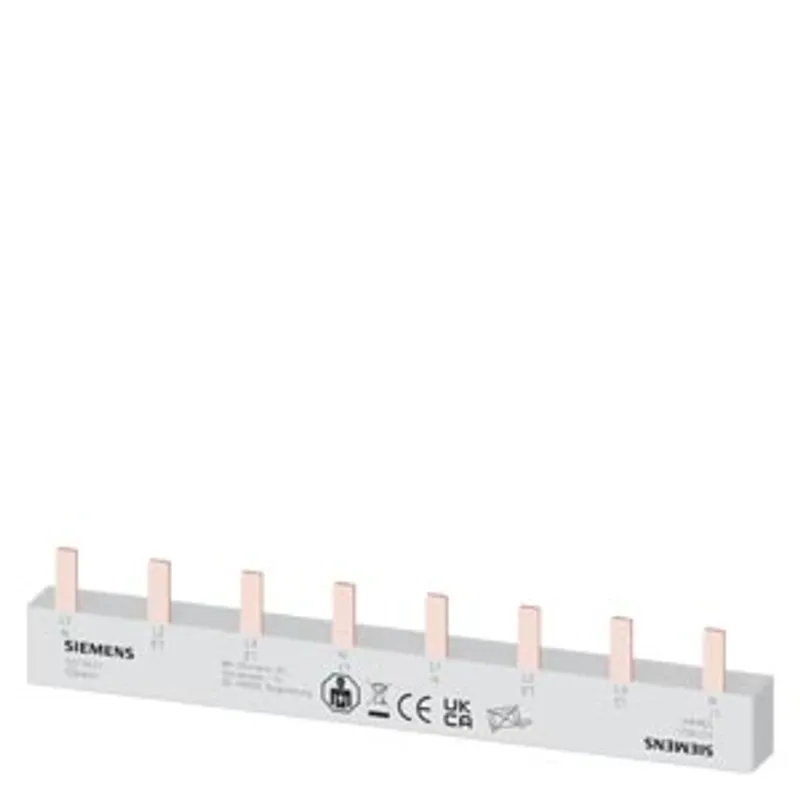 Siemens 5ST3621 – Pin busbar, 10 mm2 connection: 2x 4-phase touch-safe — photo 1 of 5