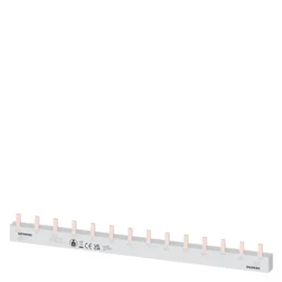 Siemens 5ST3623-4 – Pin Busbar, 10mm2 connection: 3p/N 7x MCB 2-pole touch protected 14MW fixed length