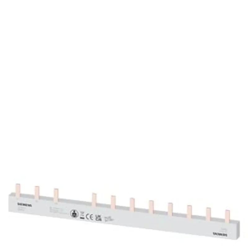 Siemens 5ST3624 – Pin busbar, 10 mm2 connection: 3-phase/N+8x phase touch-safe for 1F, 4-pole + 8 CB, 1-pole — photo 1 of 5