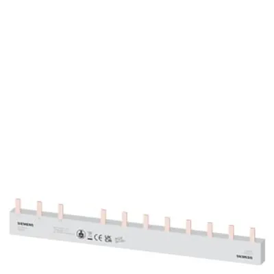 Siemens 5ST3654 – Pin busbar, 16 mm2 connection: 3-phase/+ 8x phase touch-safe for 1F, 4-pole + 8 CB, 1-pole