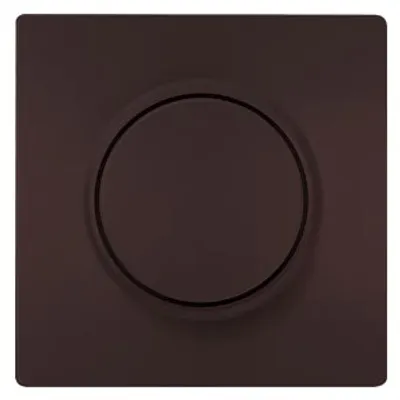 Siemens 5TC8912-0CH – Delta style cover plates with rotatory button,Dimmers Chocolate