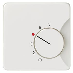 Siemens 5TC9256 – DELTA style, titanium white Room temperature controller cover Normally-closed contact/change-over contact