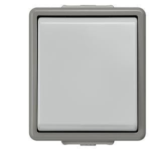 Siemens 5TD4707 – DELTA flaeche IP44, AP Dark gray/light gray button, 10A 250V