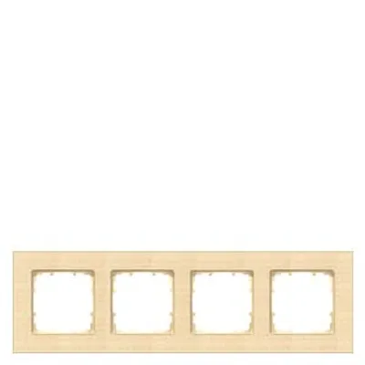 Siemens 5TG1104-3 – DELTA miro Frame 4-fold Authentic material wood Wood type maple Dimensions 303x 90 mm