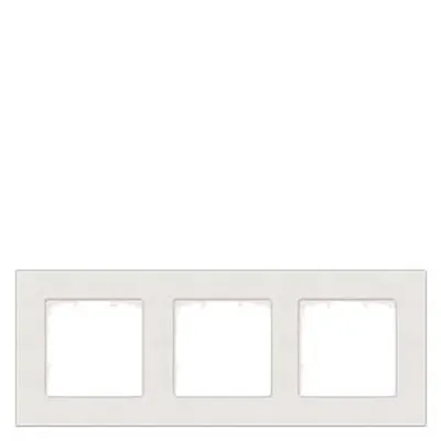 Siemens 5TG1113-0 – DELTA miro Frame 3-fold Color titanium white Dimensions 232x 90 mm