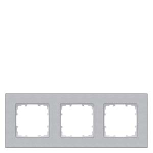 Siemens 5TG1113-1 – DELTA miro Frame 3-fold Color aluminum metallic Dimensions 232x 90 mm — photo 1 of 3