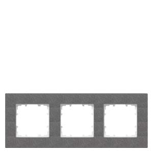 Siemens 5TG1113-2 – DELTA miro Frame 3-fold Color carbon metallic Dimensions 232x 90 mm — photo 1 of 3