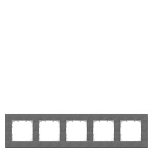 Siemens 5TG1115-2 – DELTA miro Frame 5-fold Color carbon metallic Dimensions 374x 90 mm — photo 1 of 3