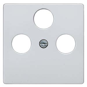 Siemens 5TG1252-2 – DELTA i-system Cover plate TV/RF/SAT 3-hole aluminum-metallic — photo 1 of 3