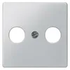 Siemens 5TG1253 – DELTA i-system aluminum-metallic Antenna cover plate 55x 55 for broadband connection socket RF/TV — photo 1 of 3