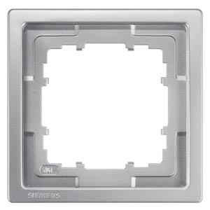 Siemens 5TG1321-1 – DELTA style, Frame 1-fold, 82x 82 mm platinum metallic
