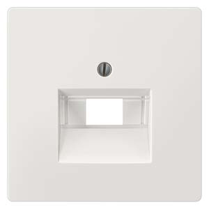 Siemens 5TG1394 – DELTA style, titanium white Cover plate UAE connection socket 68x 68 mm for Rutenbeck Cat. 3+5+6 BTR-DAT C6