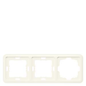 Siemens 5TG1764 – DELTA profil silver frame triple, with a large cutout 222 x 80 mm — photo 1 of 3