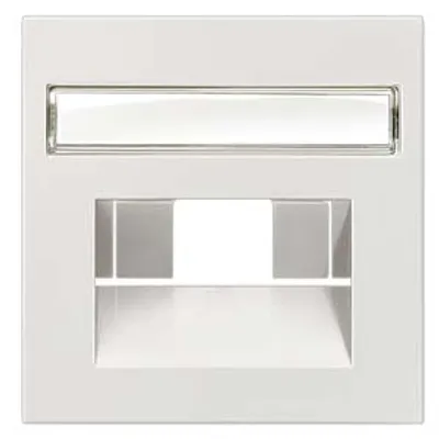 Siemens 5TG1767 – DELTA profil, silver Cover plate UAE connection socket suitable for Rutenbeck Cat. 3+5/ BTR Cat. 6