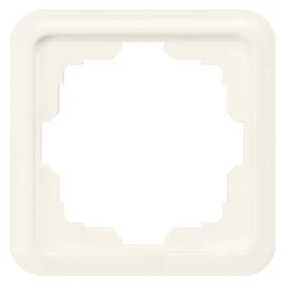 Siemens 5TG1801 – DELTA profil titanium white frame single, with large cutout 80 x 80 mm