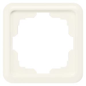 Siemens 5TG1801 – DELTA profil titanium white frame single, with large cutout 80 x 80 mm — photo 1 of 3