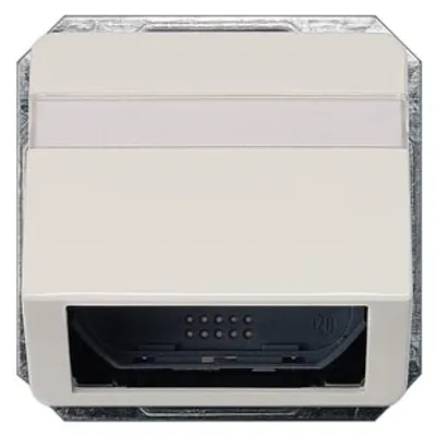 Siemens 5TG1916 – DELTA profil, titanium white Inclined outlet for fiber-optic cables