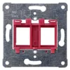 Siemens 5TG2078 – Support plate red insert for accommodating up to 2 modular jack connectors Screw mounting PEHA design. MJ1 — photo 1 of 3