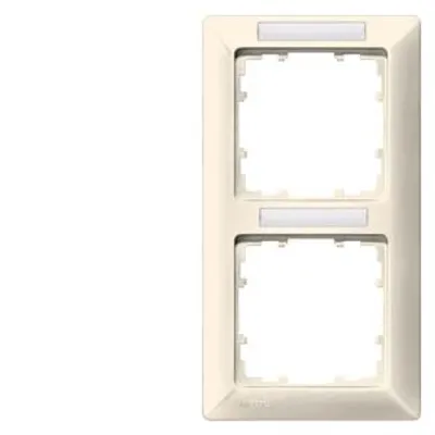 Siemens 5TG2582-2 – DELTA line, electrical white frame 2-fold, 151x 80 mm vertical, with Labeling field