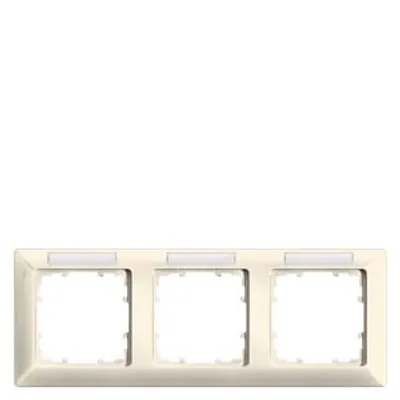 Siemens 5TG2583-1 – DELTA line, electrical white frame 3-fold, 222x 80 mm horizontal, with Labeling field