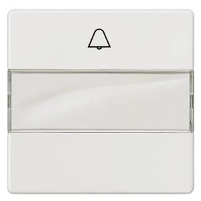 Siemens 5TG6215 – DELTA i-system titanium white Rocker switch with bell symbol and labeling field for pushbutton, 55x 55 mm — photo 1 of 3