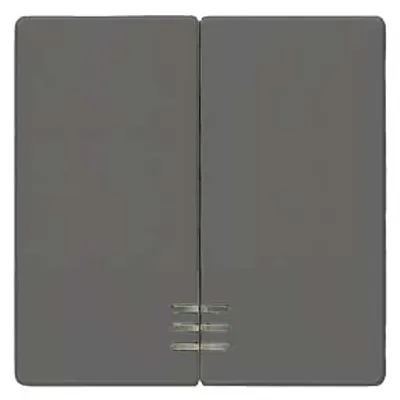 Siemens 5TG6224 – DELTA i-system carbon metallic Rocker switch with window for Series/double two-way switch 55x 55 mm