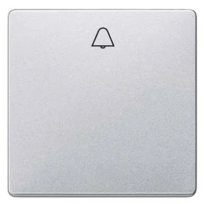 Siemens 5TG6247 – DELTA i-system aluminum-metallic Rocker switch with bell symbol for pushbutton, 55x 55 mm