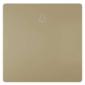 Siemens 5TG7141-0MG10 – Style, Rocker switch with symbol Light for pushbutton, 68x 68 mm malt gold — photo 1 of 2