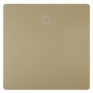 Siemens 5TG7141-0MG20 – Style, Rocker switch with symbols IO for OFF switch 2-pole, 3-pole 68x 68 mm malt gold — photo 1 of 2