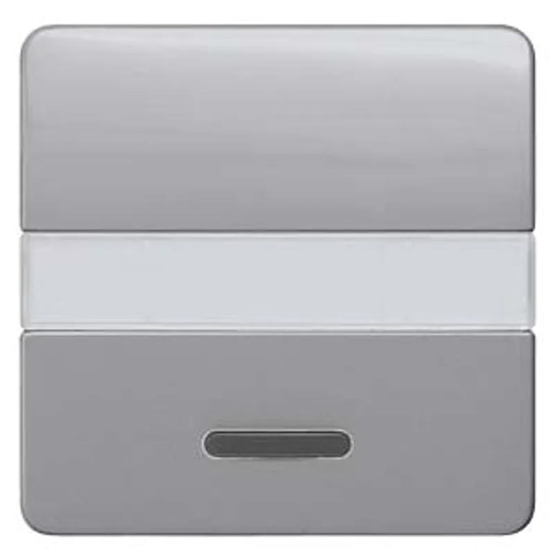 Siemens 5TG7935 – DELTA profil, silver Rocker switch with window, with label for emergency switch for heating 65x 65 mm — photo 1 of 3