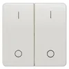 Siemens 5TG7962 – DELTA profil, titanium white Rocker switch with symbols I0 for pushbutton 2-fold Mid-position 65x 65 mm — photo 1 of 3