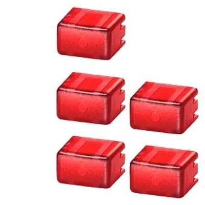 Siemens 5TG8061 – Cap set for button 5TE48 Set with 5x each red/transparent
