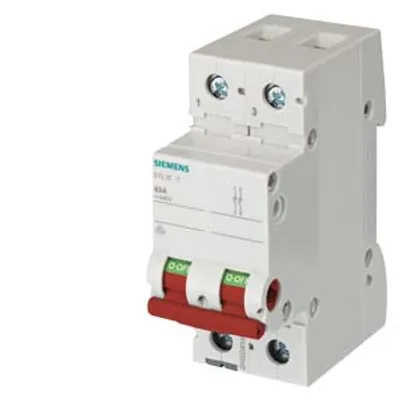 Siemens 5TL1263-1 – Switch disconnector, on-off switch 63 A 2-pole, with red handle