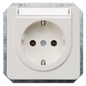 Siemens 5UB1407 – DELTA profil, titanium white SCHUKO socket outlet 10/16 A 250 V With screwless Connection terminals with… — photo 1 of 3