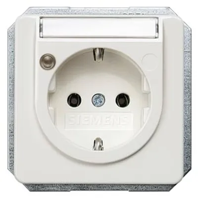Siemens 5UB1472 – DELTA profil, titanium white SCHUKO socket outlet 10/16 A 250 V With screwless Connection terminals Status…