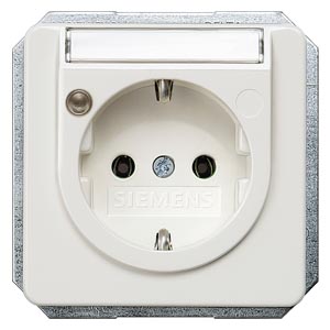 Siemens 5UB1472 – DELTA profil, titanium white SCHUKO socket outlet 10/16 A 250 V With screwless Connection terminals Status… — photo 1 of 3