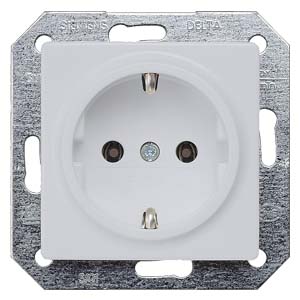 Siemens 5UB1931 – DELTA i-system aluminum-metallic SCHUKO socket outlet 10/16 A 250 V With screwless Connection terminals cover… — photo 1 of 3