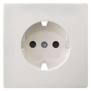 Siemens 5UH1066 – DELTA style, titanium white cover plate 68 x 68 mm for SCHUKO socket outlet with increased touch protection