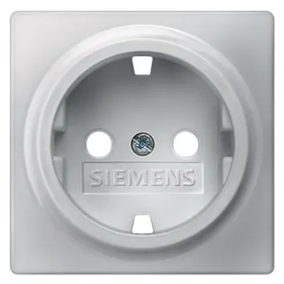 Siemens 5UH1202 – DELTA i-system Socket outlet cover without insert with increased touch protection aluminum metallic 55x 55 mm