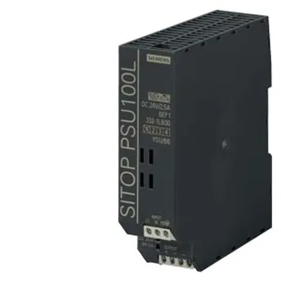 Siemens 6EP1332-1LB00 – SITOP PSU100L 24 V/2.5 A Stabilized power supply input: 120/230 V AC, output: DC 24 V/2,5 A Siemens 6EP1332-1LB00 – SITOP PSU100L 24 V/2.5 A Stabilized power supply input: 120/230 V AC, output: DC 24 V/2,5 A