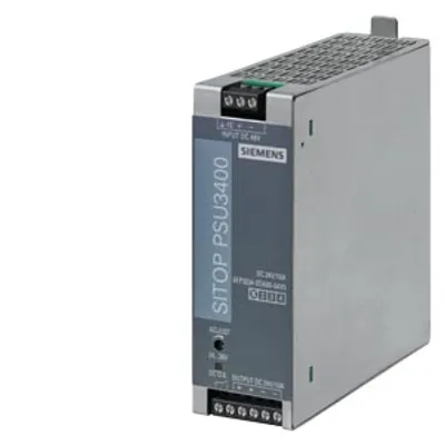 Siemens 6EP3234-0TA00-0AY0 – SITOP PSU3400/DC/DC/48V/24V/10A SITOP PSU3400 24 V/10 A Stabilized power supply Input: 48 V DC (28…60 V)…